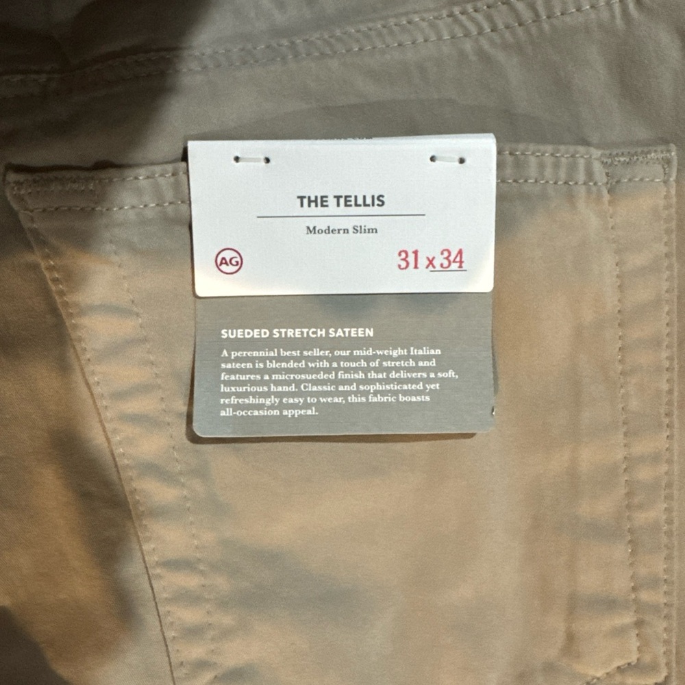 Ag Adriano Goldschmied The Tellis Modern Slim Chinos - Beige